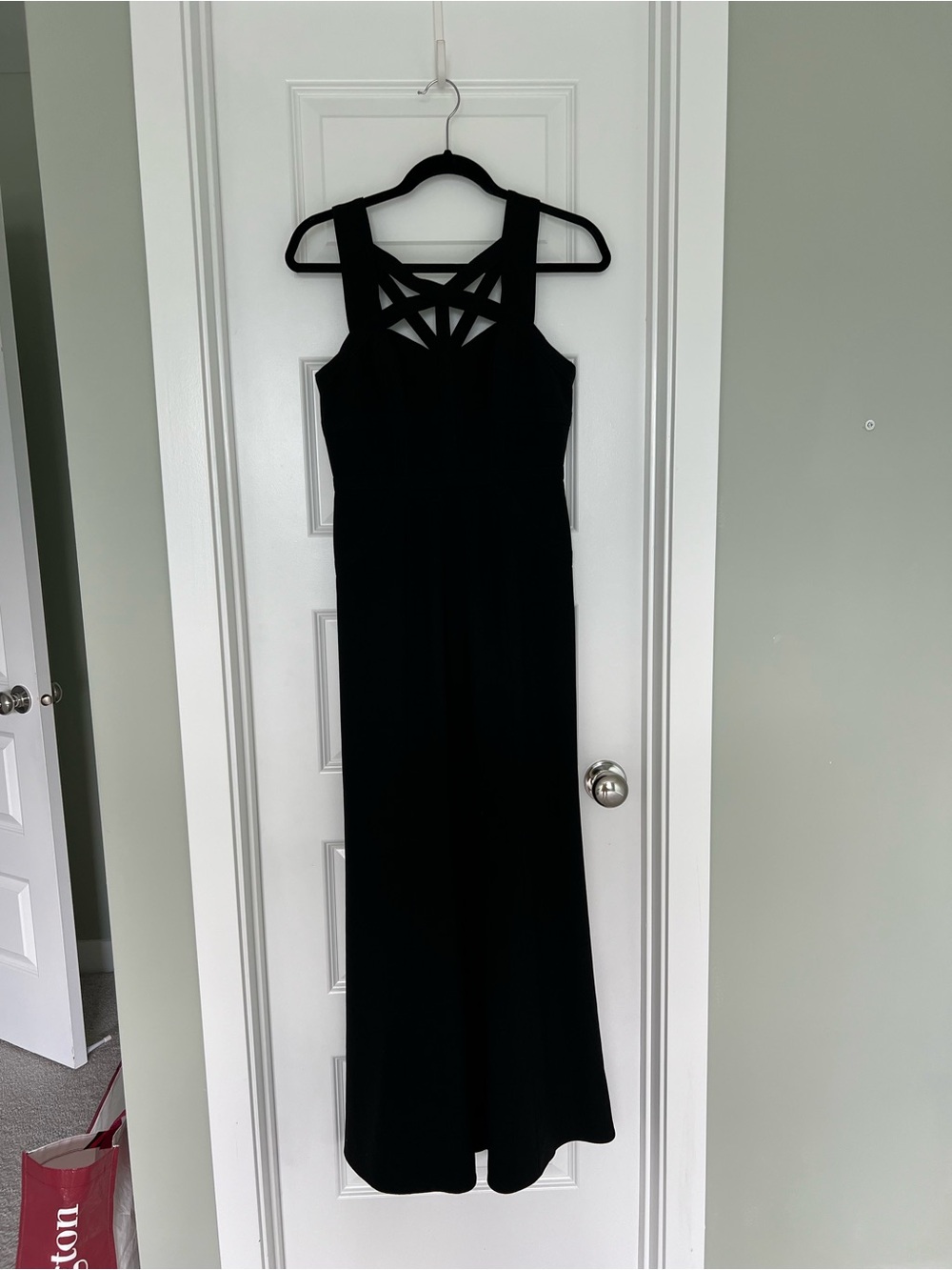 BCBGMaxAzria Black Dress with Geometric Cutouts